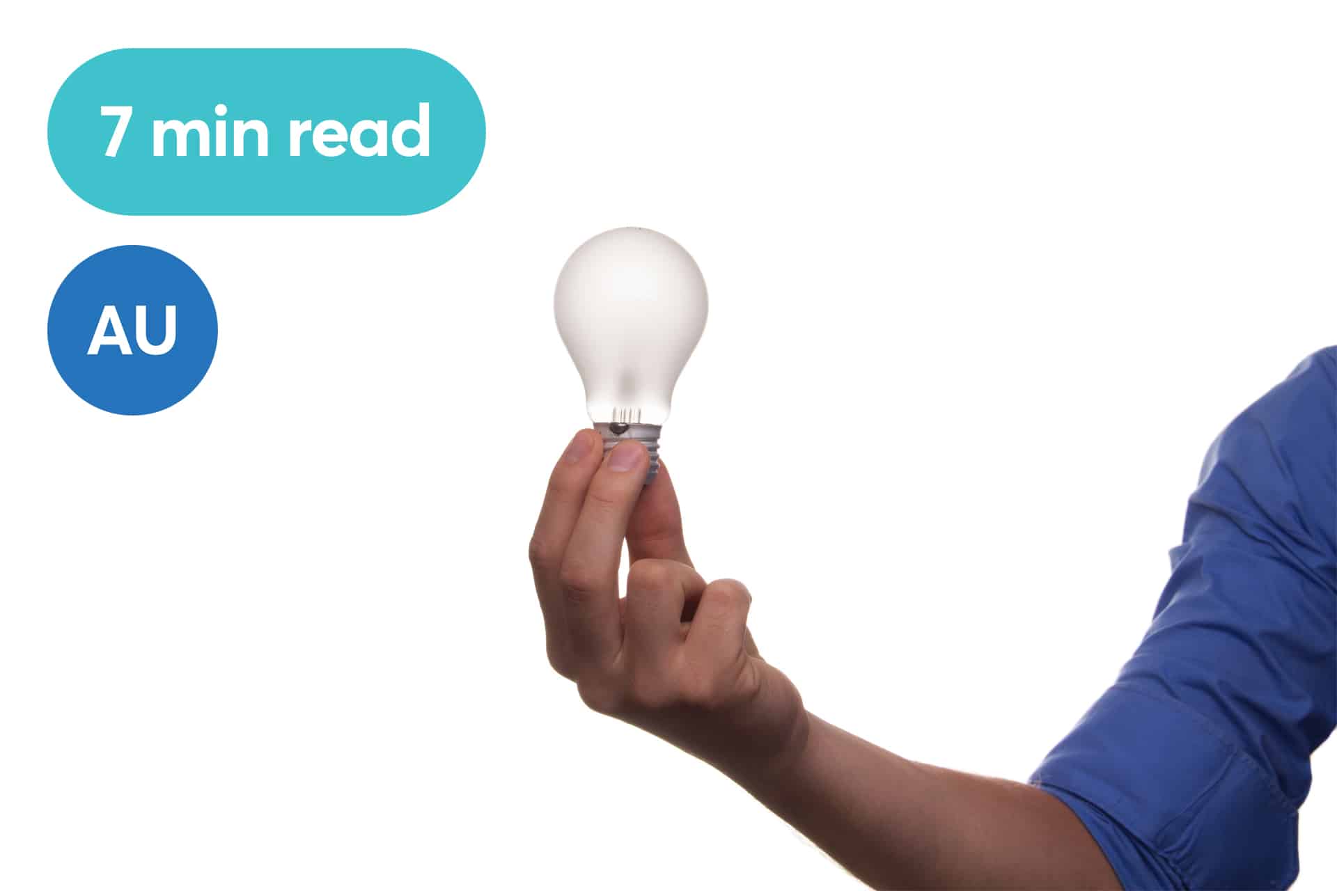 Hand holding a light bulb to represent an article about financial myths